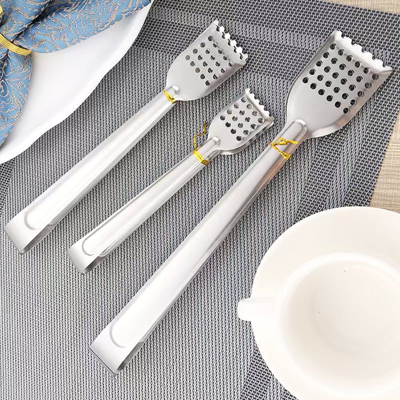 Stainless Steel Ice Cube Clip Carbon Clip Multifunctional Bread Bar Barbecue Barbecue Clip Kitchen Food Clip Hotel Towel Clip