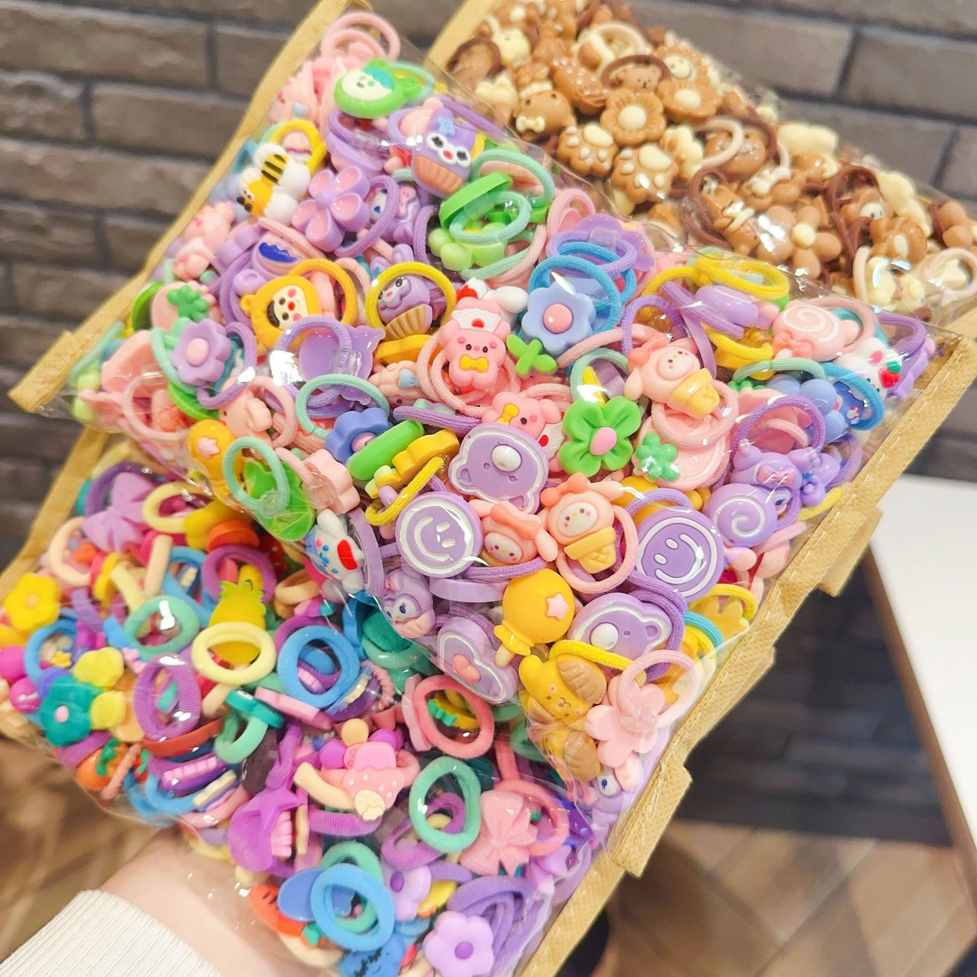 Маленькое кольцо для волос для детей, резинка для волос, мультяшная резинка, оптовая продажа