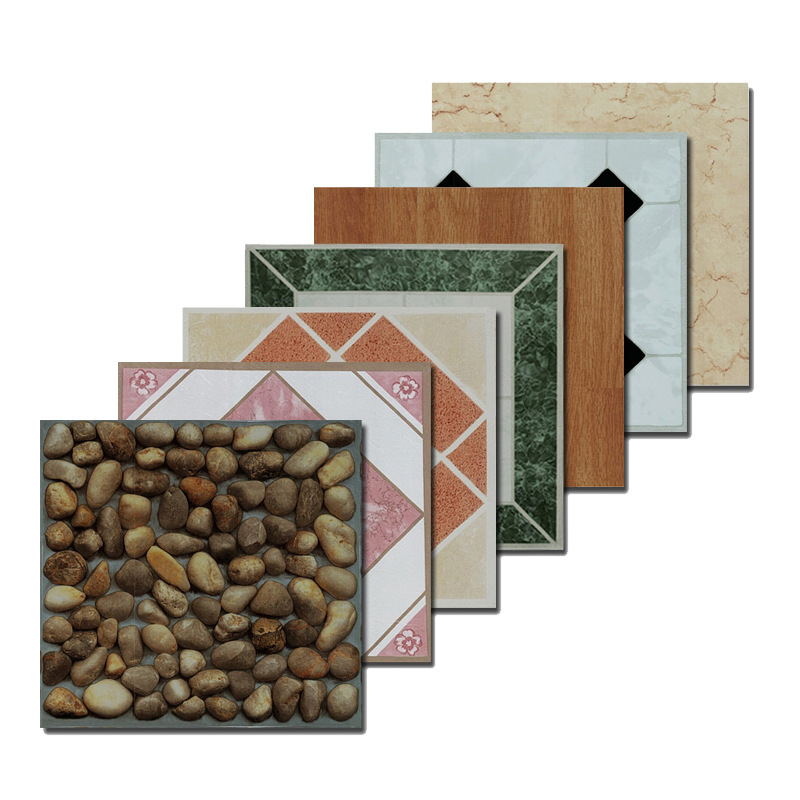 Waterproof toilet PVC floor wear-resistant self-adhesive floor glue shower floor stickers plastic floor can be soaked in water