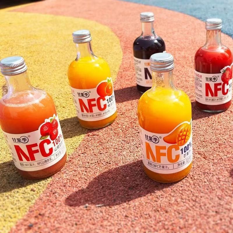 Ganguoji 100% NFC сок из стеклянной бутылки свежих фруктов, свежевыжатый, многофруктовый выбор
