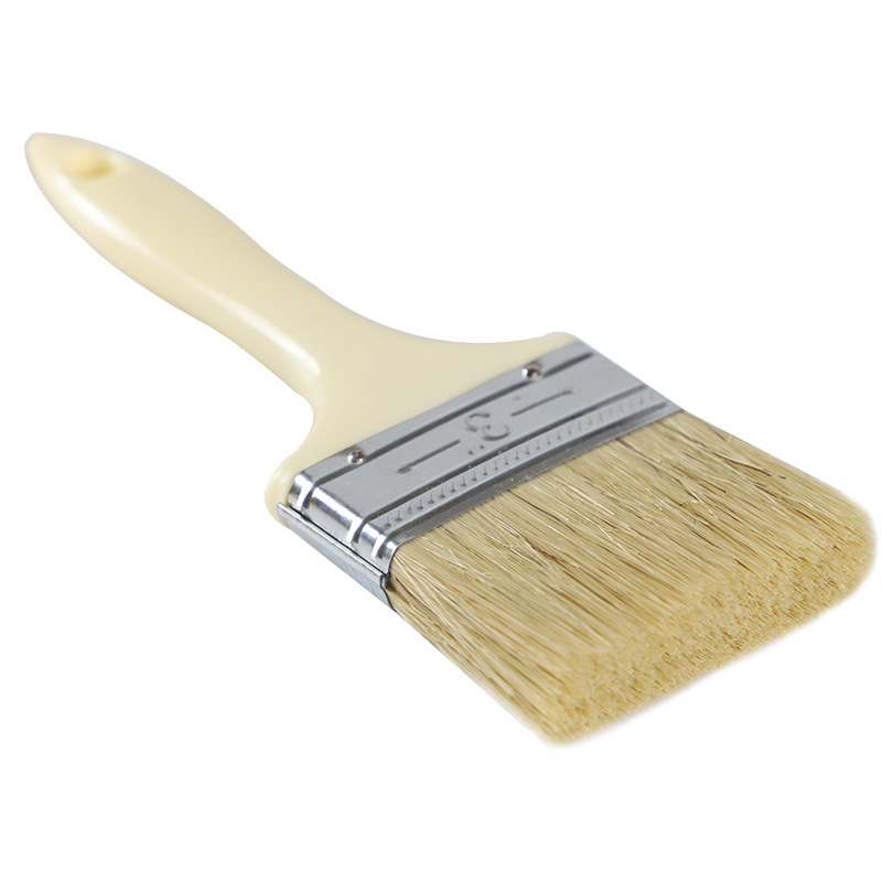 Wooden Handle Plastic Handle Paint Brush Pine Tree Wooden Handle Pighair Bristle Silk Brush Grey Brush White Handle Brown Brush Decoration Tools