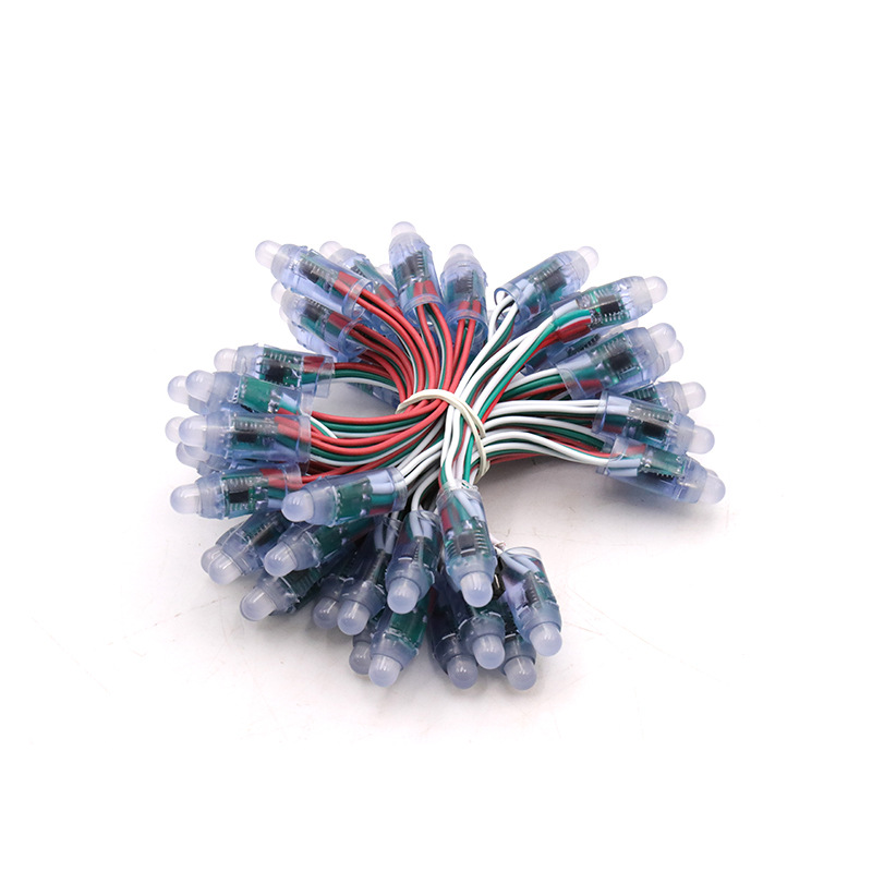 12mm full color string lights exposed LED string lights outdoor 2811IC/RBG in stock wholesale