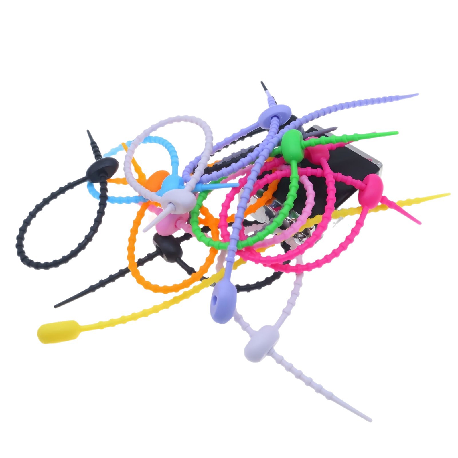 Tadpole Tie DIY Live Buckle Writer Soft Glue Tie Keychain Jewelry Bag Doll Lanyard Decoration Accessories