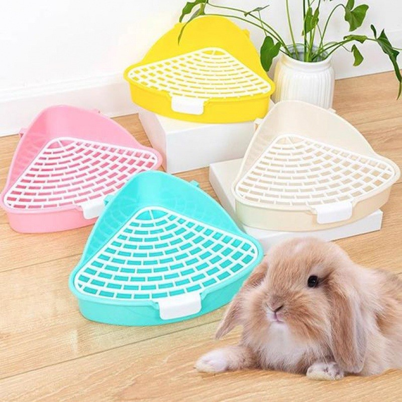 (Free Shipping) Special Toilet for Small Pets Without Pooping, Triangular Toilet for Small Pets, Mini Urinal for Chinchillas and Rabbits