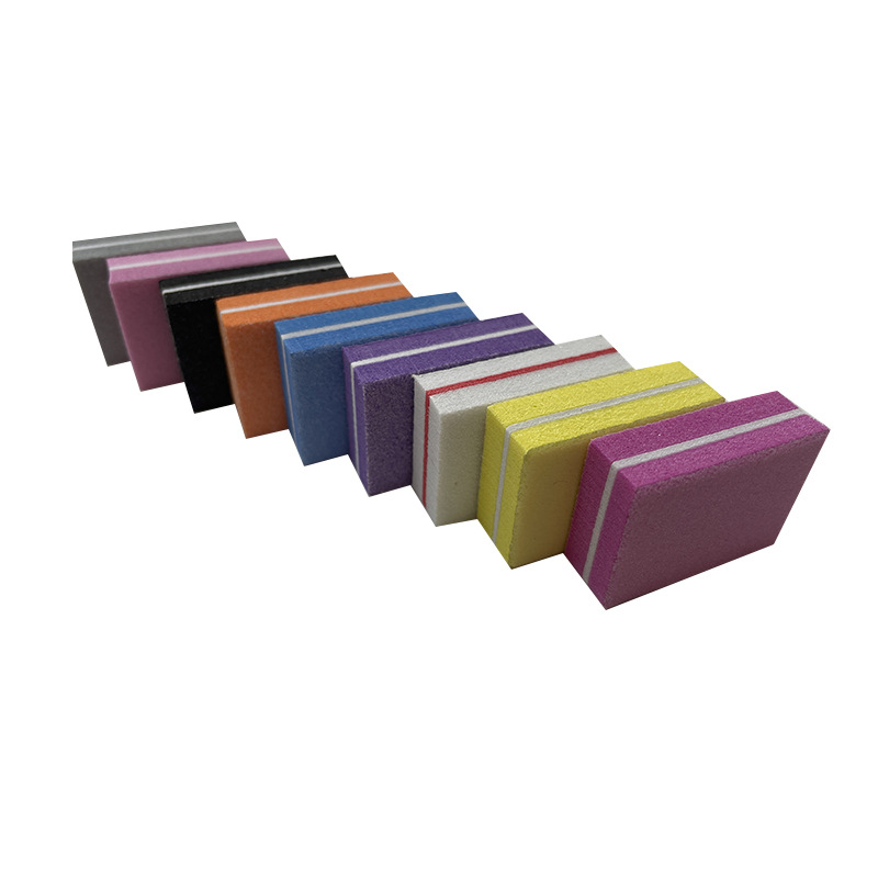 Mini Manicure Small Square Nail File Tofu Block Nail File Sponge Double-Sided Nail Polishing Strip