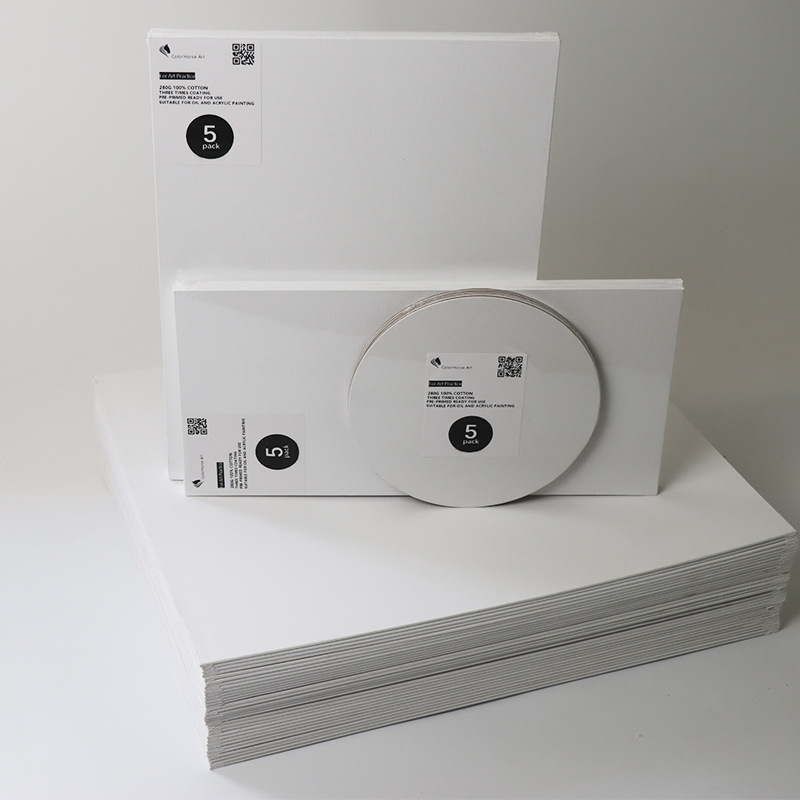 Factory drawing board 3mm ultra-thin oil drawing board practice canvas portable drawing board density board cotton oil drawing board