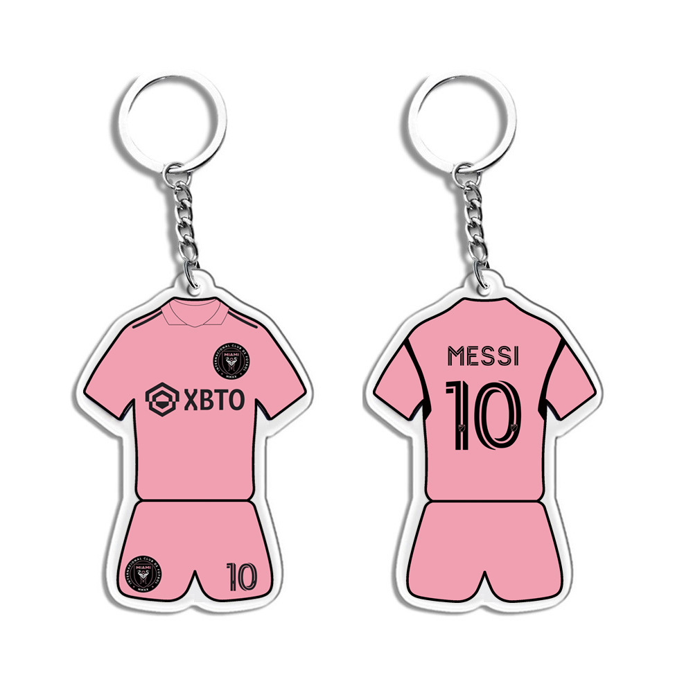 Messi C Roneymar Fans Football Souvenir Sports Small Gift Keychain Acrylic Pendant