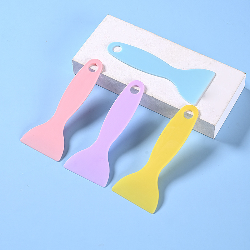 Hand tent auxiliary tool Small shovel macaron color pink blue purple cute release paper practical sticker