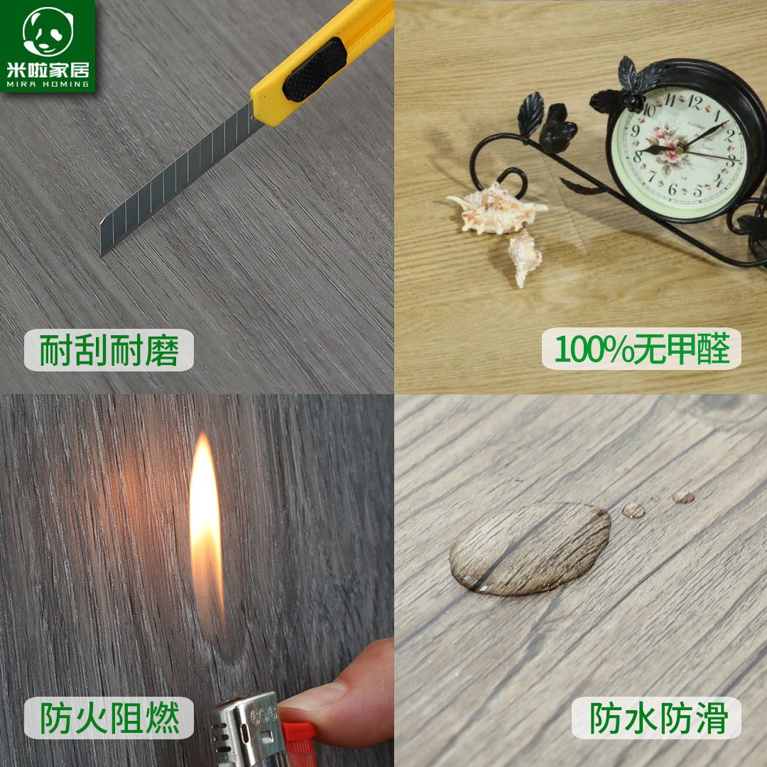 Factory spc stone plastic floor lock hotel project renovation buckle stone crystal wear-resistant commercial household floor heating