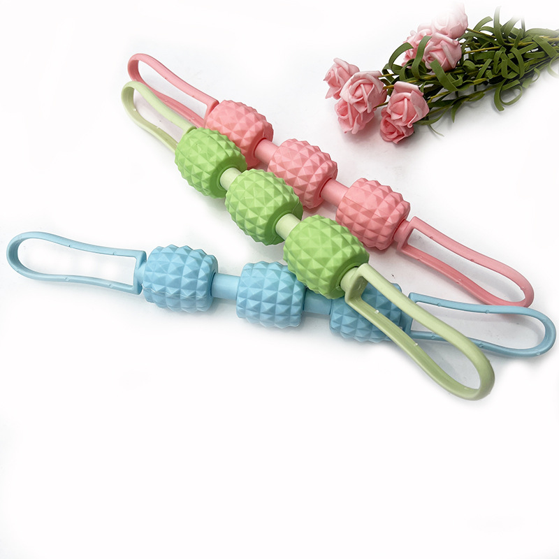 Skinny leg massage stick mace roller fitness fascia stick leg muscle relaxation roller calf yoga stretcher