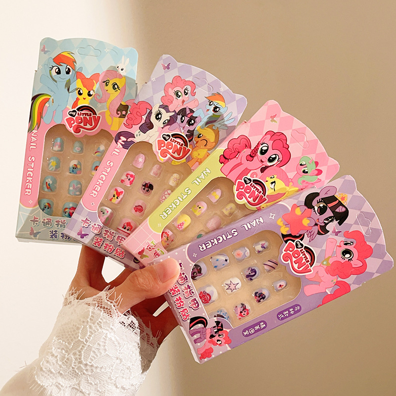 Children's Nail Art Patch Girls Nail Art Cute Wear Armor Reusable Removable Nail Art Patch Wholesale