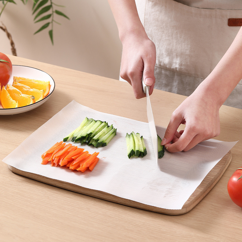 Disposable Cutting Board Mat Classification Vegetable Cutting Fruit Mat Kitchen Household Chopping Board Paper Food Grade Pe Plastic Cutting Board