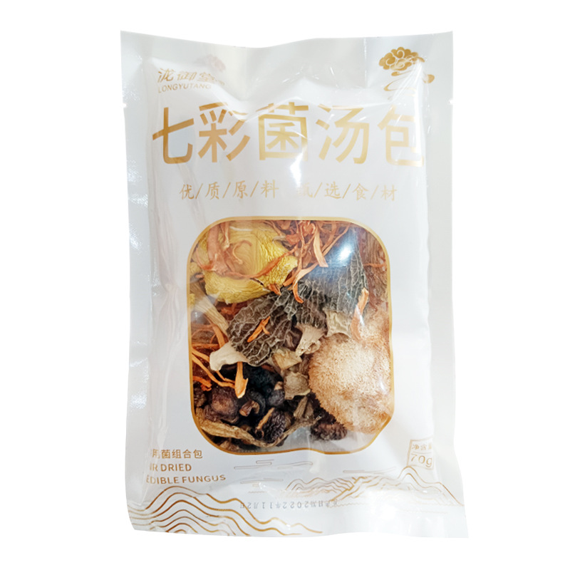 Colorful Mushroom Soup Dumplings, Edible Mushrooms, Velvet Antler Mushrooms, Matsutake Cordyceps Flower Mushroom Dumplings, High Quality Mushroom Soup Dumplings