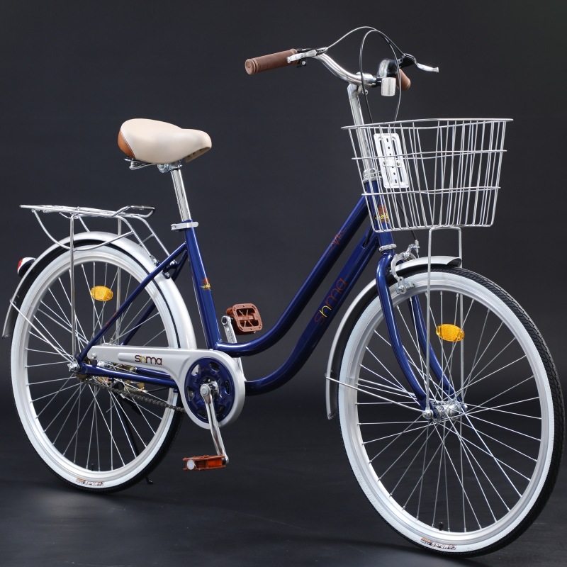 Sanhe Ma 24inch 26inch Bicycle for Male and Female Students, Commuter Bike, Grocery Shopping Bike, Commuter Model, Sakura Cycling, with Gears