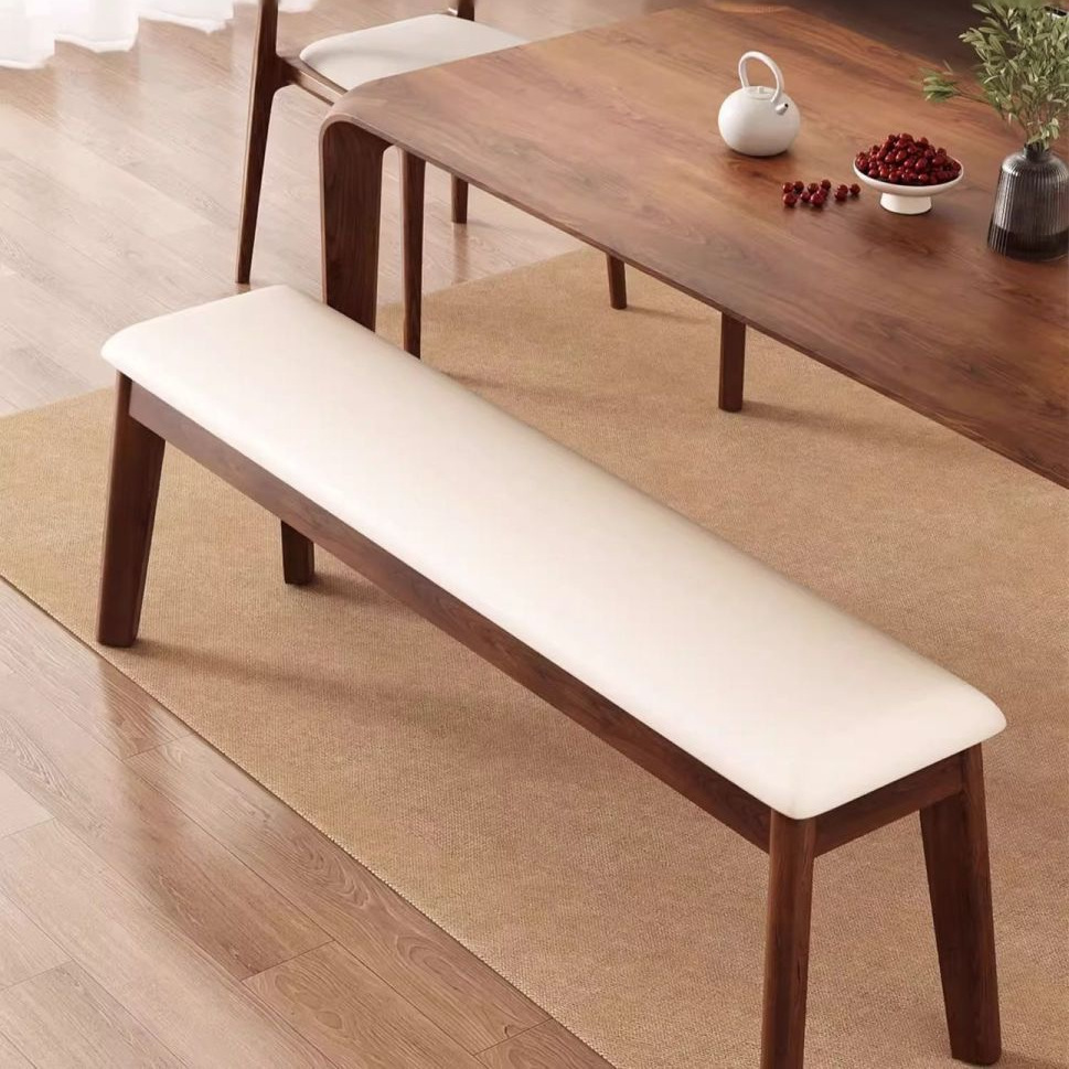 Solid Wood Stool, Bench, Home Dining Table Bench, Soft-Packed Stool, All Solid Wood Shoe-Changing Stool, Simple Bedside Stool, Long Bench