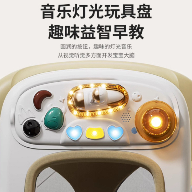 2025 Baby Walker Baby One Year Old Can Be Pushed and Adjustable High and Low with Hand Push Foldableing Walker to Prevent O-Legs