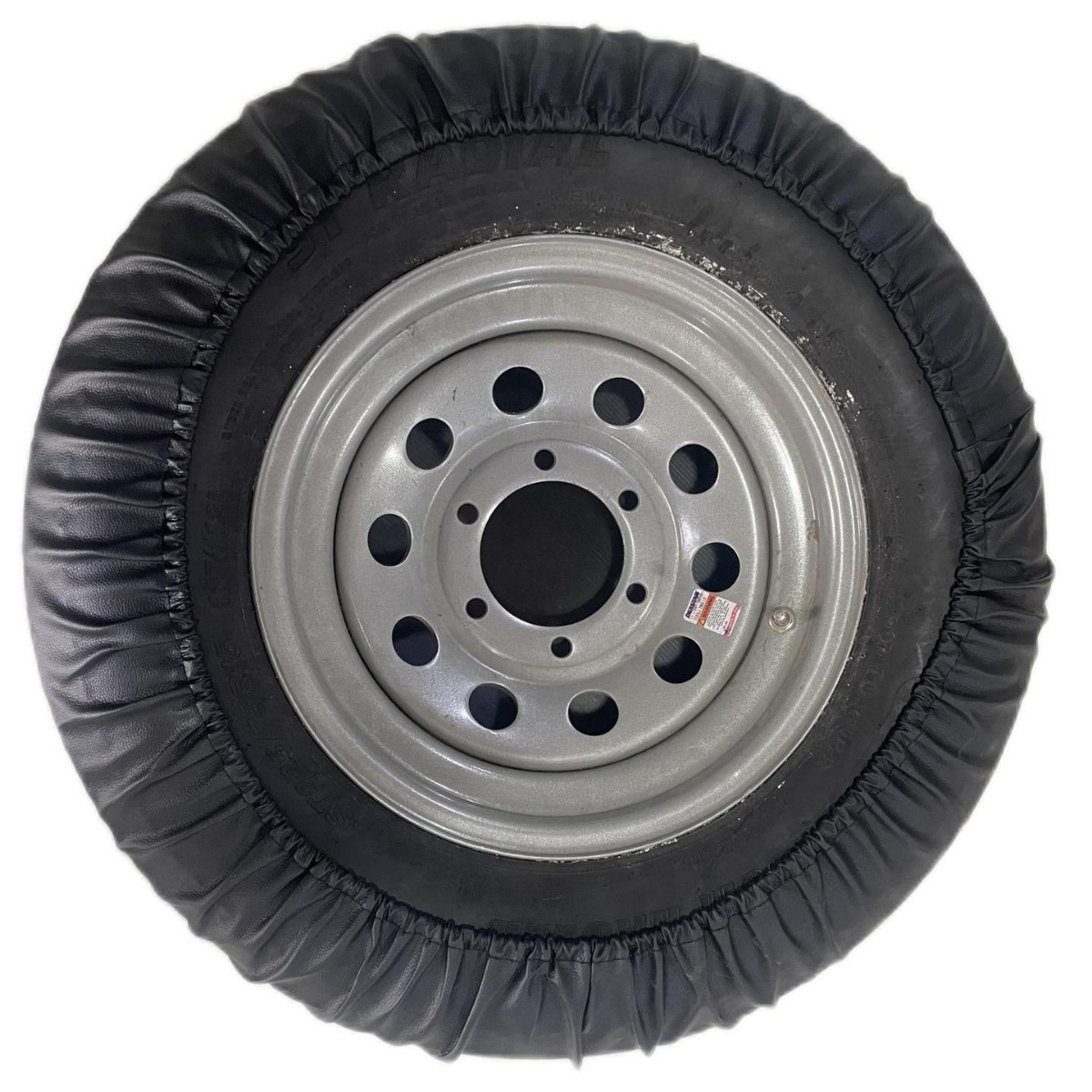 PVC leather spare tire cover imitation leather tire cover for SUV trailer waterproof dustproof sunscreen spare tire cover