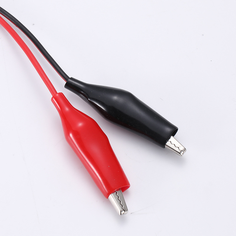 Battery Line DC male head female head line to crocodile large clip small size clip power clip line pure copper wire core 0.3 flat