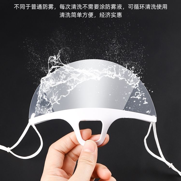 Recyclable Restaurant Kitchen Chef Anti-spit Droplet Anti-fog Plastic Mask lzh2PE Catering Mask