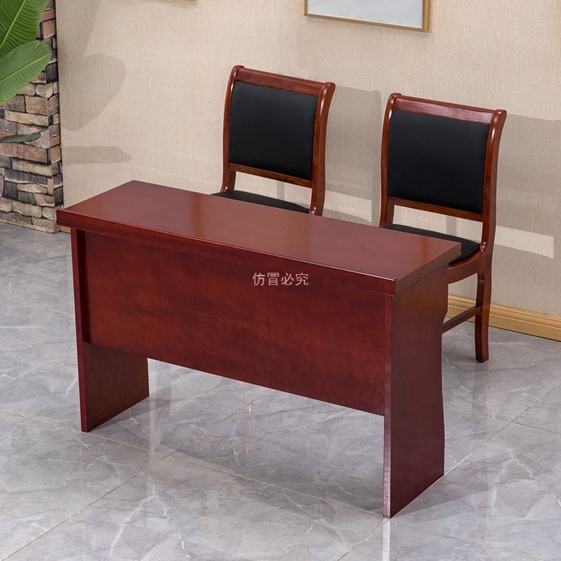 Small Conference Table, Conference Room Chair Combination, Solid Wood Double Conference Room, Party Member Activity Room, Stage Paint Long Table