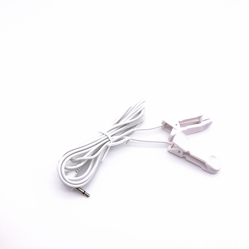 1.2 m long DC2.5MM/DC3.5MM/safety gauge 2.35mm ear clip electrode line/ear clip tail bus line