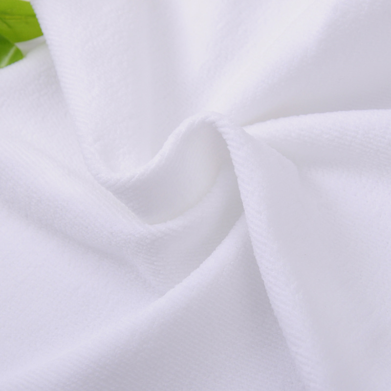 Disposable white towel wholesale warp knitted trimming absorbent lint-free restaurant hotel pedicure bath bath room
