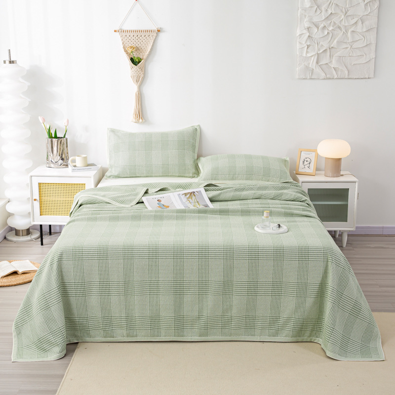 Manufacturer Produces Linen-Cotton Cooling Mats, Air-Conditioning Linen Mats, Foldable and Machine Washable, Suitable for Infants and Toddlers