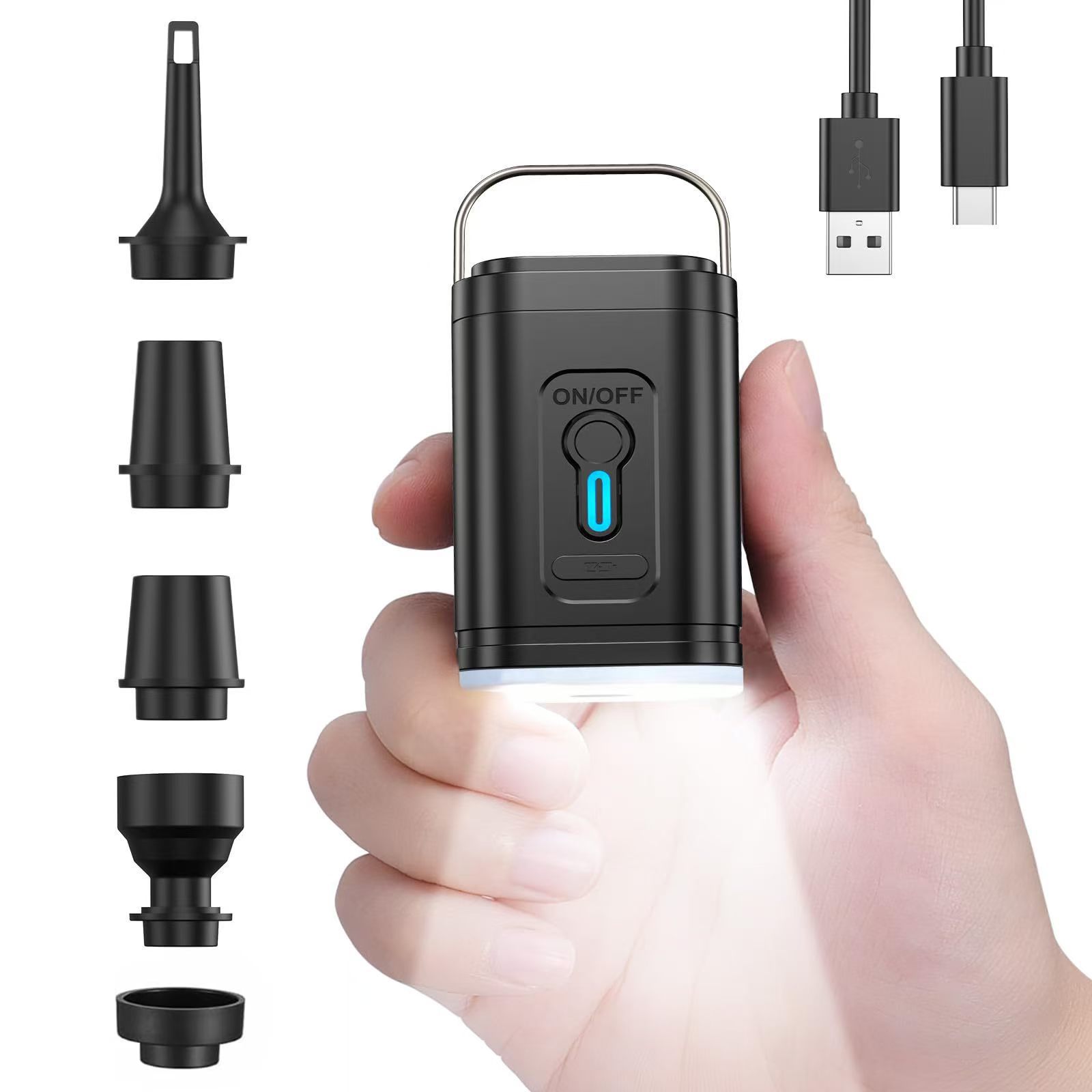 Outdoor Air Pump Mini Quick Air Pump Inflatable Mattress Dual-Purpose Pump Wireless Portable Electric Air Pump