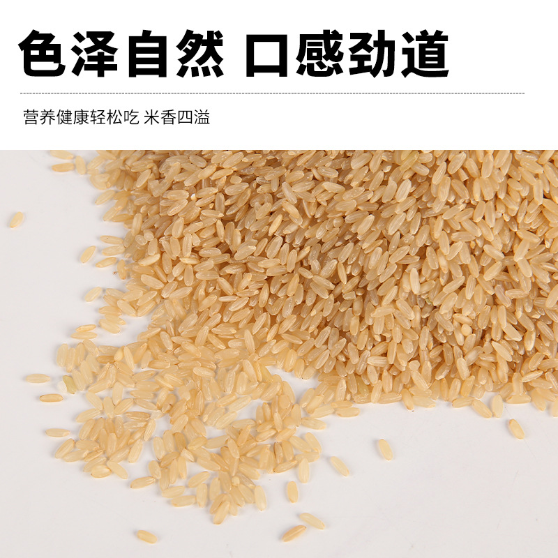 Yuan Valley Organic Brown Rice New Rice Whole Grains Source Factory 500g Vacuum