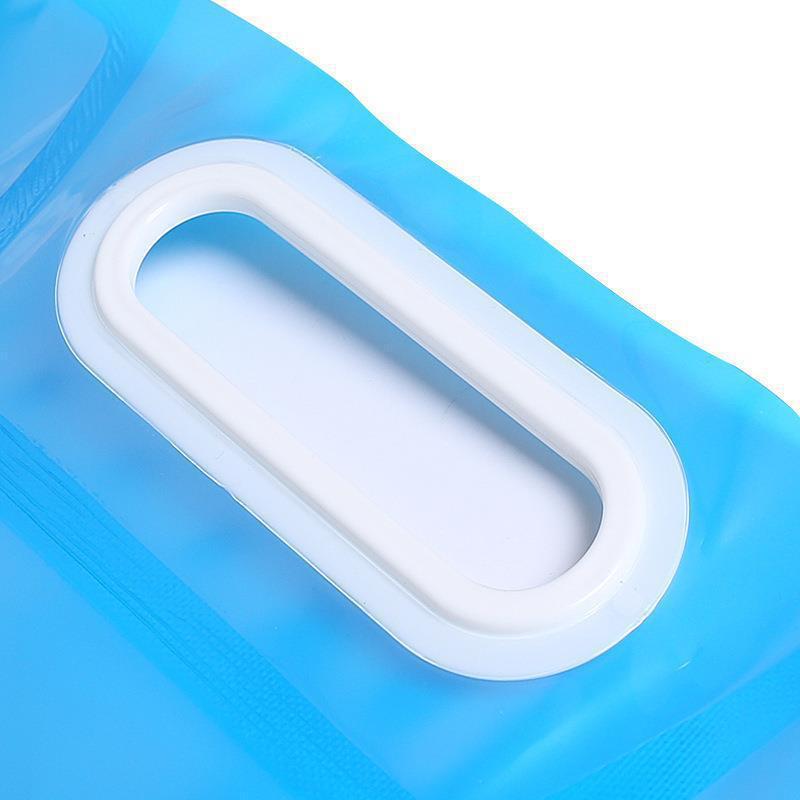 Outdoor Portable Foldableing Water Bag Water Storage Bag Plastic Water Bag Water Lifting Sports Hiking Large Capacity Mountaineering Nozzle Camping Style