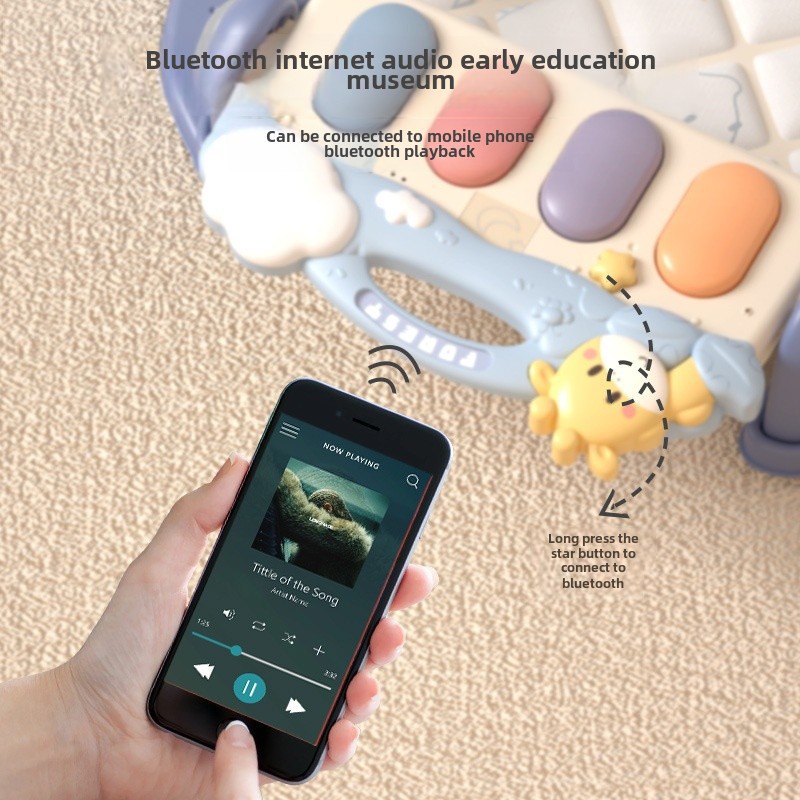 Baby Fitness Stand Pedal Piano 0 to 3 Months Toys Educational Kidsren Newborn Gift Baby Toys 1-2 Years Old