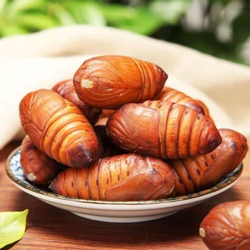 Northeast Specialty Live Silkworm Pupae, Large Yellow Silkworm Pupae, First-Grade Fresh Silkworm Pupae from Shandong Edible Ruiqi