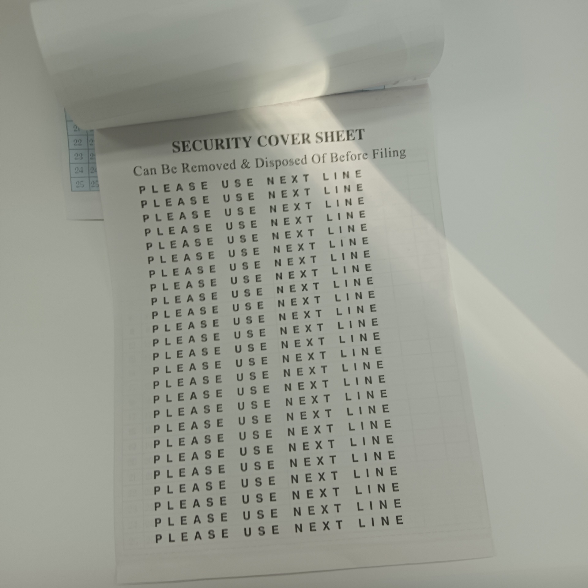 Foreign Special Black Paper Carbonless Paper English Document Book with Self-Adhesive Label Receipt Book