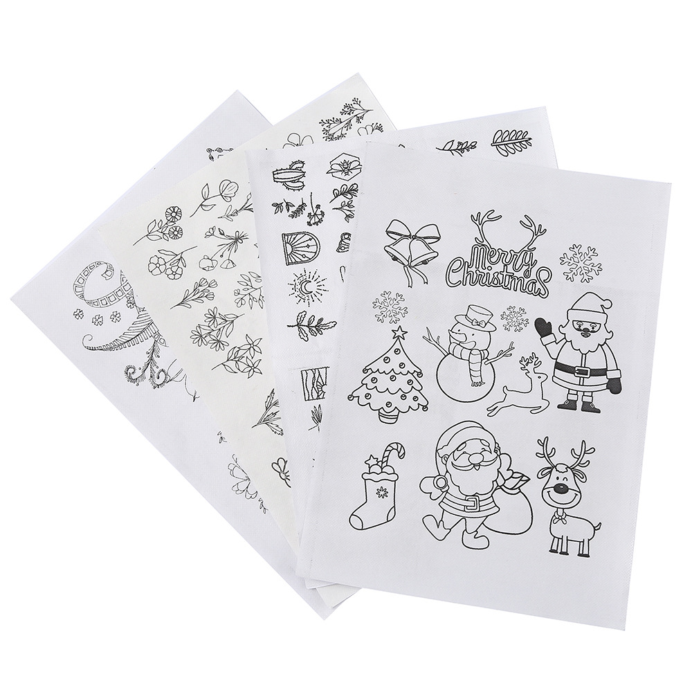 Low temperature soluble water soluble adhesive non-woven fabric self-adhesive adhesive water soluble DIY embroidery stabilizer printable pattern