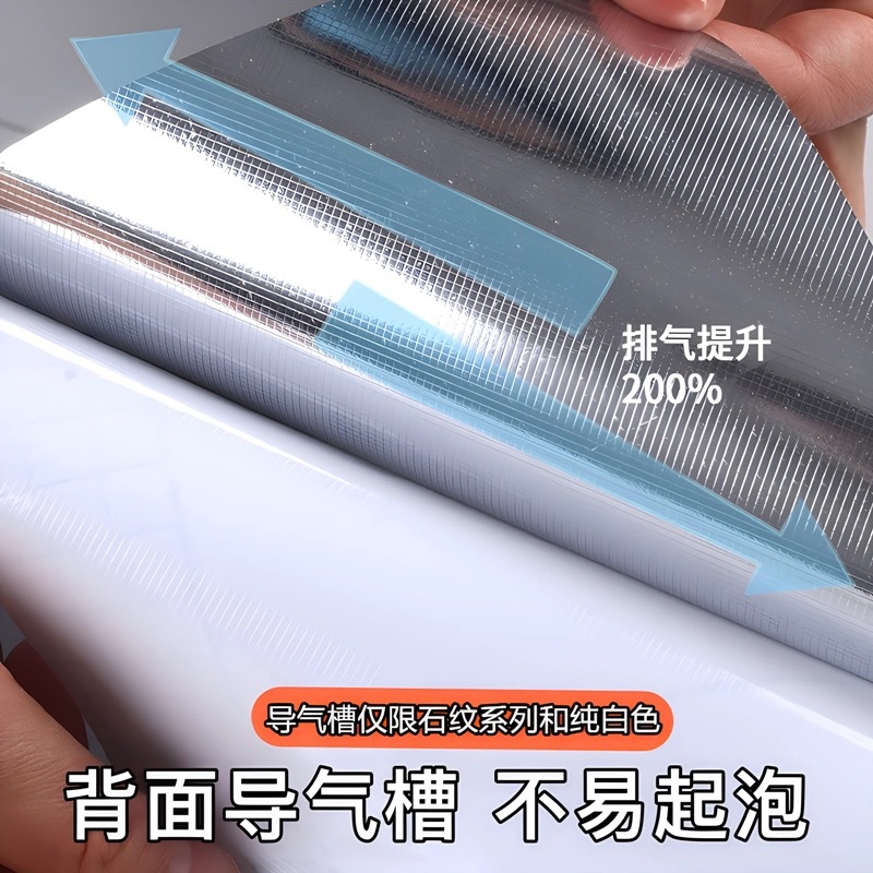 PET High Temperature High Glow Cabinet Door Stove Surface Furniture Refurbishment Protective Film Kitchen Self-adhesive Sticker Anti-oil Shiny Surface