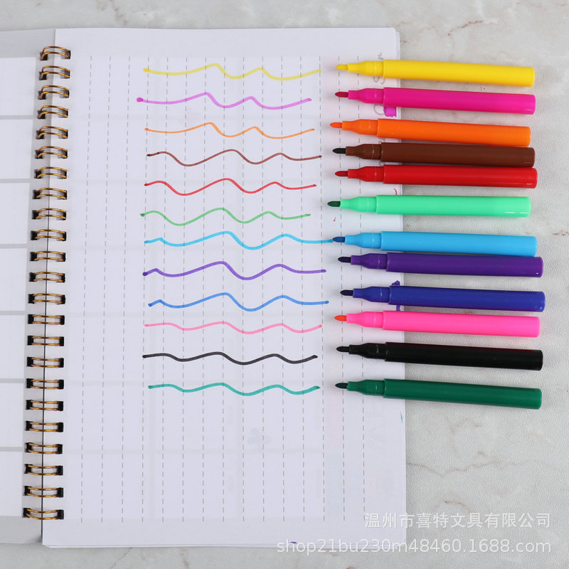Washable mini watercolor pen manufacturers children's stationery art painting color pen graffiti brush in stock large quantity discount