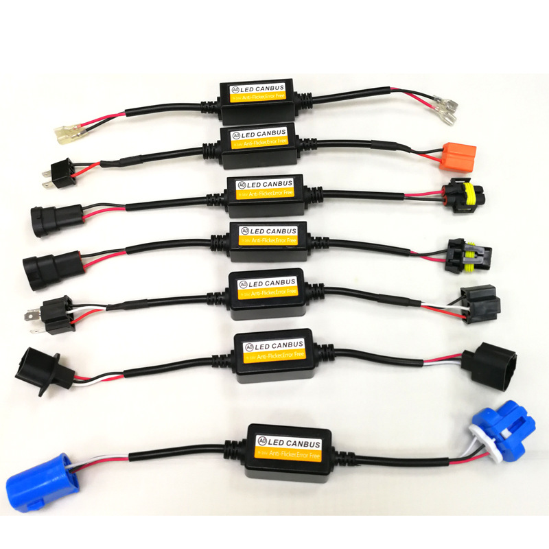 Cross-border wholesale car led headlight decoder EMC filter radio anti-jamming LED headlight H7 H4