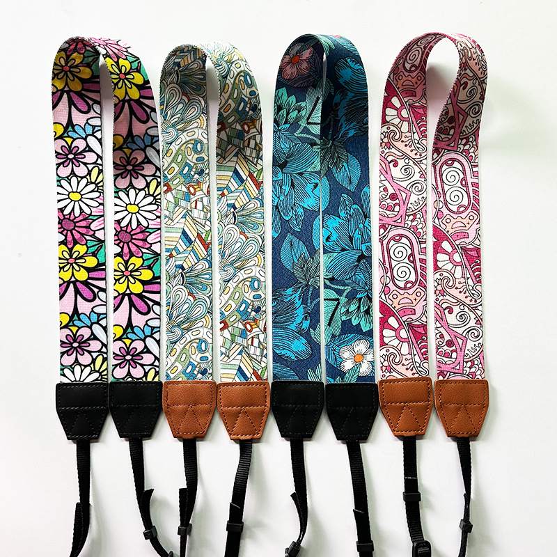 Wholesale Digital Camera Cross-Shoulder Strap Decompression Strap Processing Camera Halter Jacquard Shoulder Strap Ethnic Style Strap Slr