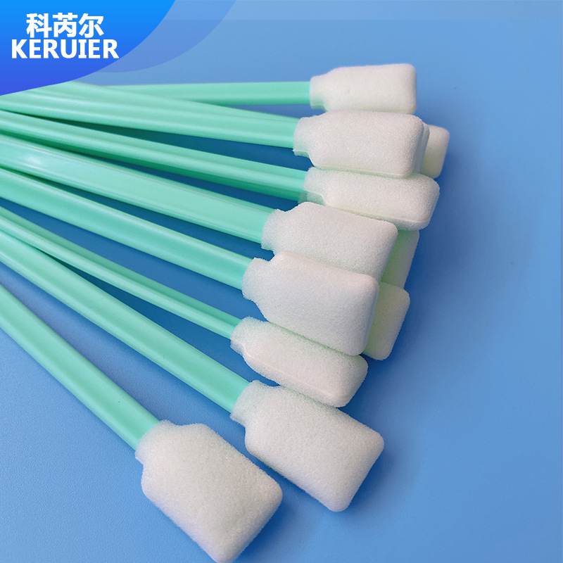 Industrial dust-free cotton swab cloth head sponge head wiping stick photo printing inkjet printer nozzle cleaning stick flat head ink brush