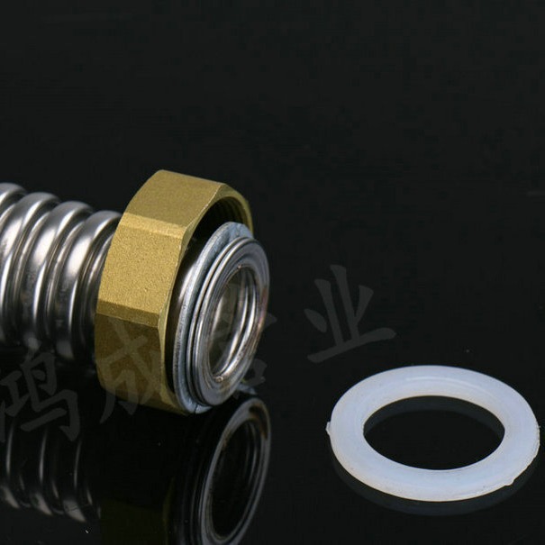 DN25 metal bellows copper head 30cm copper 304 stainless steel air conditioning pipe length can be printed logo