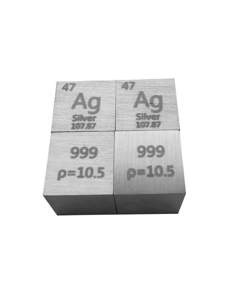 Metal Silver Tungsten Cube Chemical Element Periodic Table Physical Collection Metal Silver Tantalum Vanadium Lead Zirconium 10mm Polished