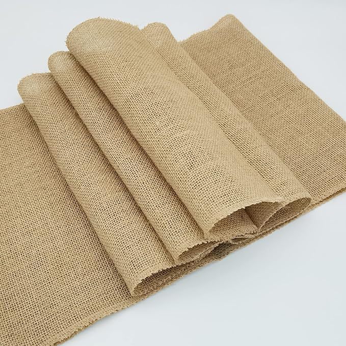 Natural burlap 30cm width country jute table towel and place mat in bulk for western wedding table