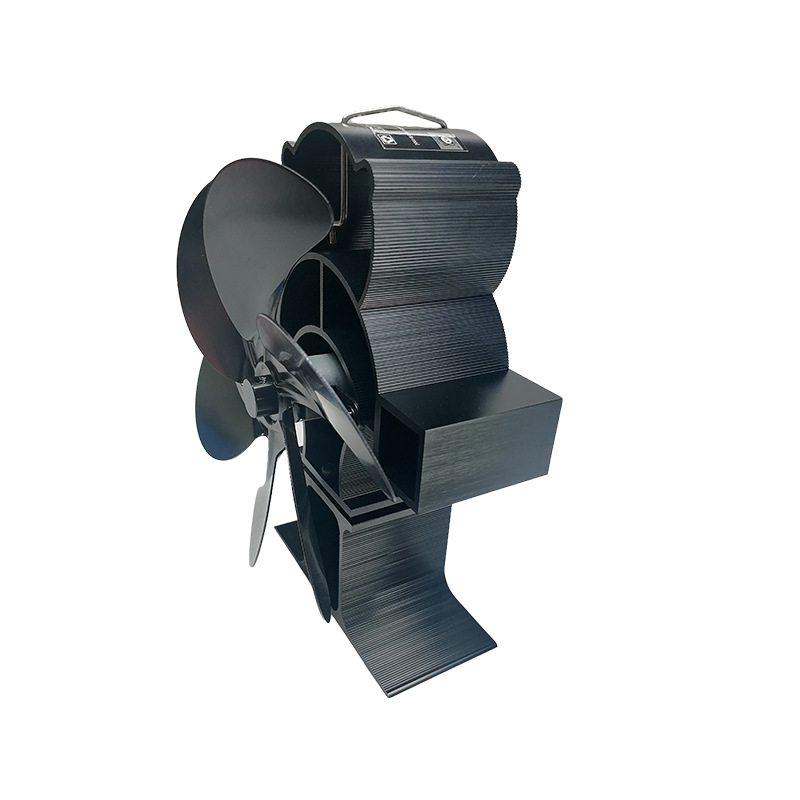 Panda New Model Fireplace Heat-Powered Fan, Thermal Energy Fan with 6 Blades, Large Diameter 170, No Need for Electricity, Thermoelectric Power Generation