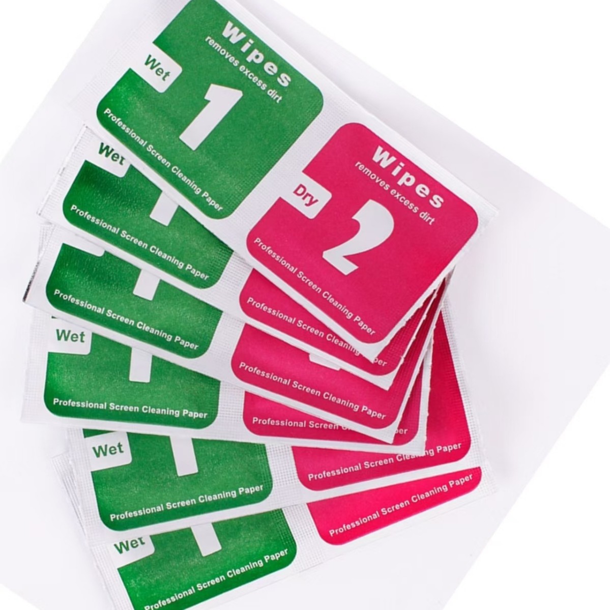 1+2 Dry and Wet Wipes Alcohol Wipes Phone Screen Protector Auxiliary Tools Cleaning Alcohol Cotton Wholesale Portable