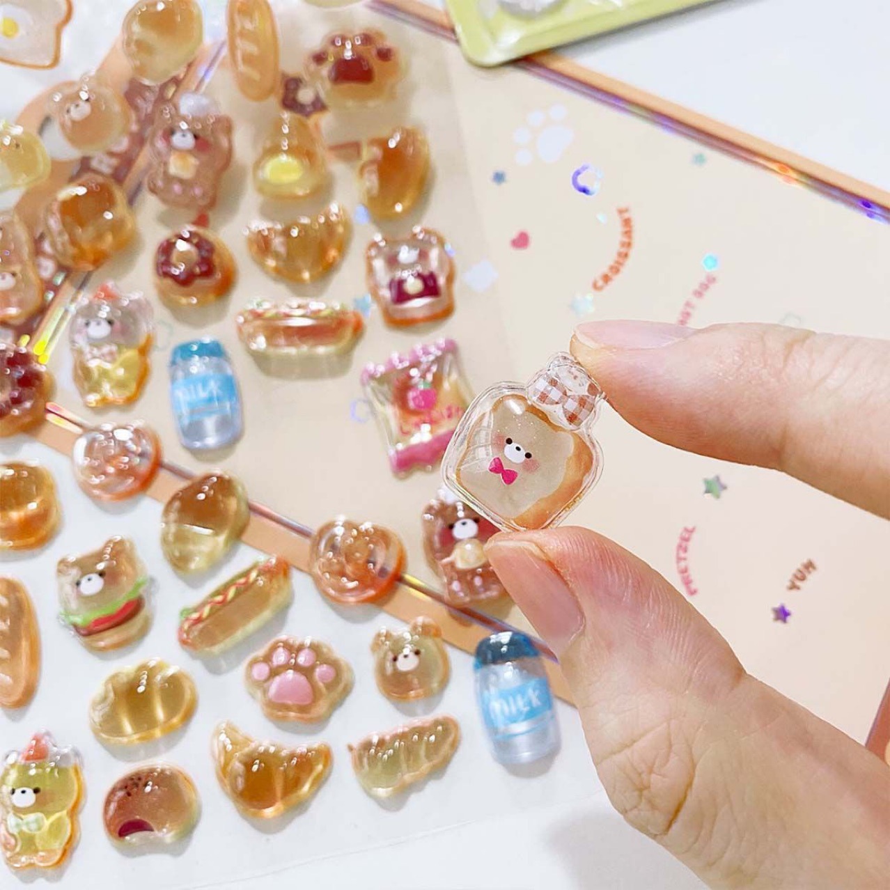 Stickers with High-Looking Cartoon Animals 3D Stereo Crystal Relief Stickers Acrylic Diamond Kidsren and Girls Rewards