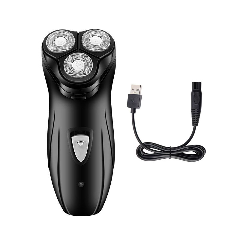 Large-scale wholesale electric shaver men's razor beard knife rechargeable household portable floating three-blade water