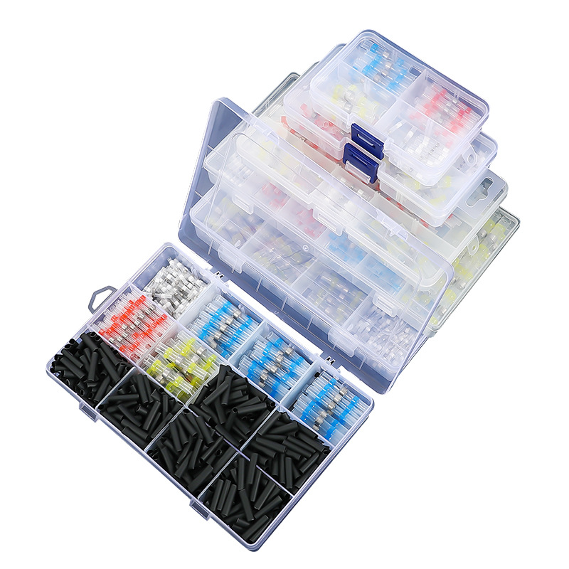 Cross-Border Hot-Selling Sst Pressure-Free Solder Ring Heat Shrinkable Terminal Block Waterproof Wire Connector Heat Shrinkable Solder Tube