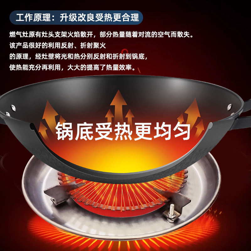 Natural Gas High-Flame Stove Household Single Accessory Fireproof Ring Double Gas Special Cover Bracket Liquefied Gas Stove Tabletop Stand