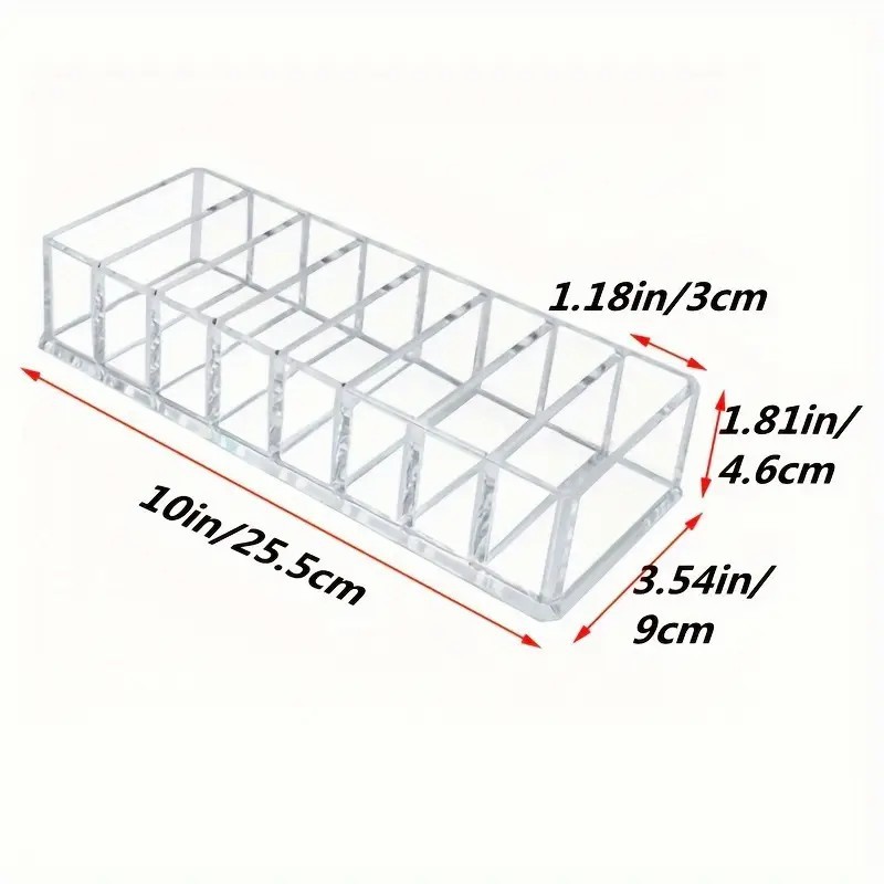 8-compartment nail polish storage box nail polish gel storage rack multi-layer cosmetic tool display shelf desktop transparent