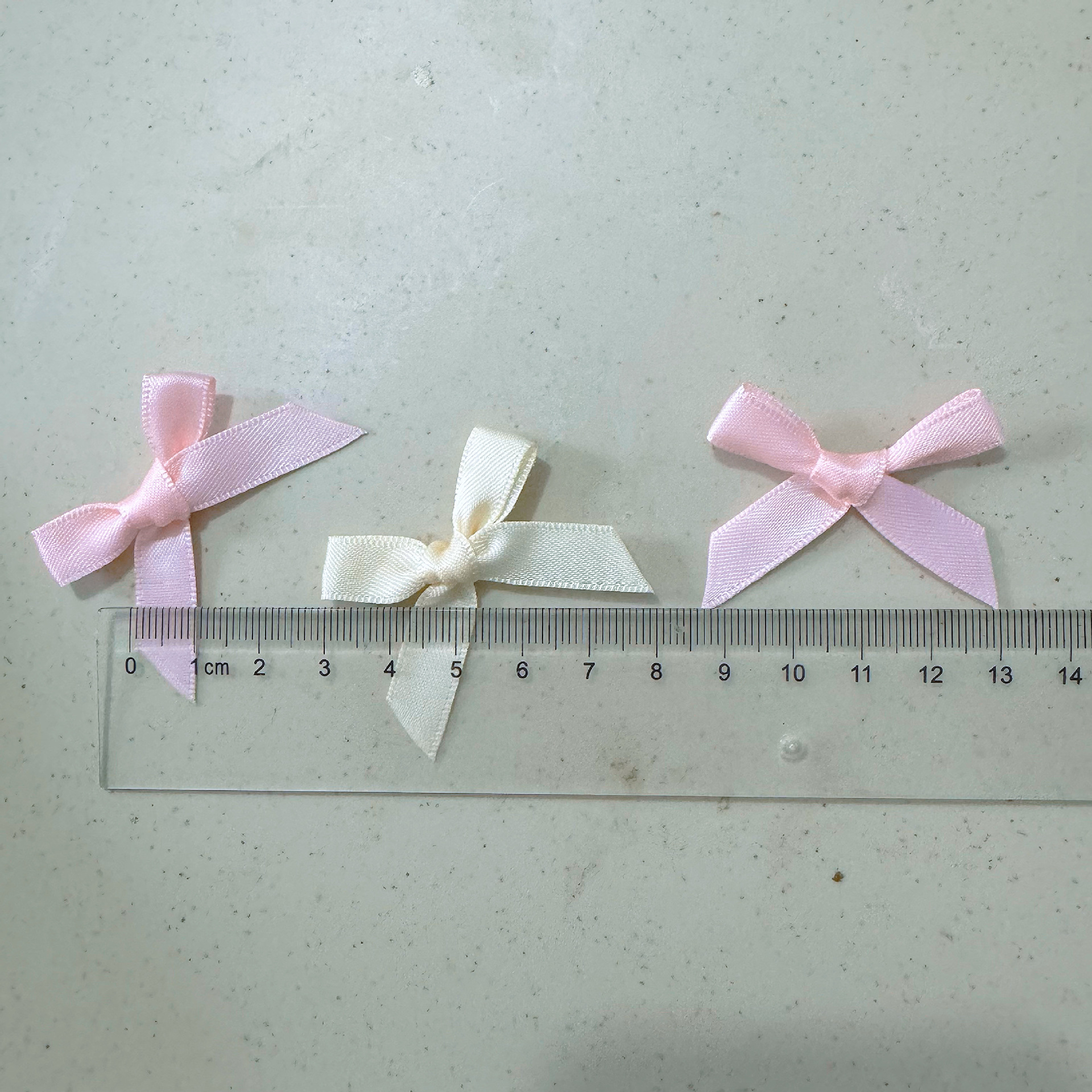 in stock 1CM double-sided polyester with bow diy ribbon bow hair accessories small bow